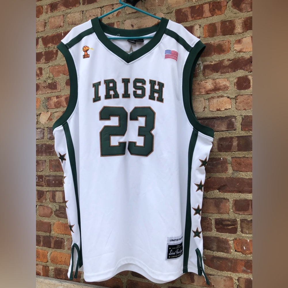 LeBron James # 23 St. Vincent St. Mary "IRISH" Size XXXL By School yard Legends